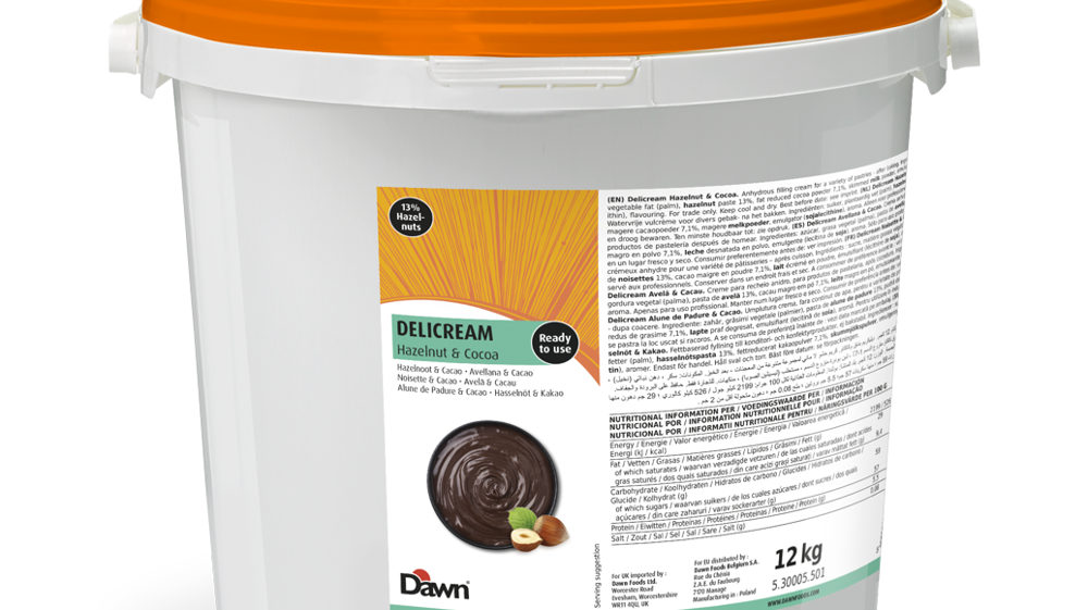 Gamme Delicream Dawn, sans matière grasse hydrogénée